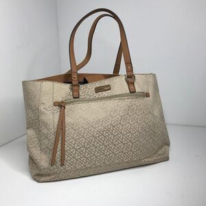 Tommy Hilfiger Monogram Beige Tote Bag